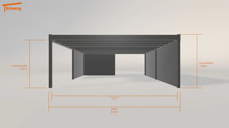 #DE Schweng Flachdachcarport C600+ (ID mjk7dj) #MTG