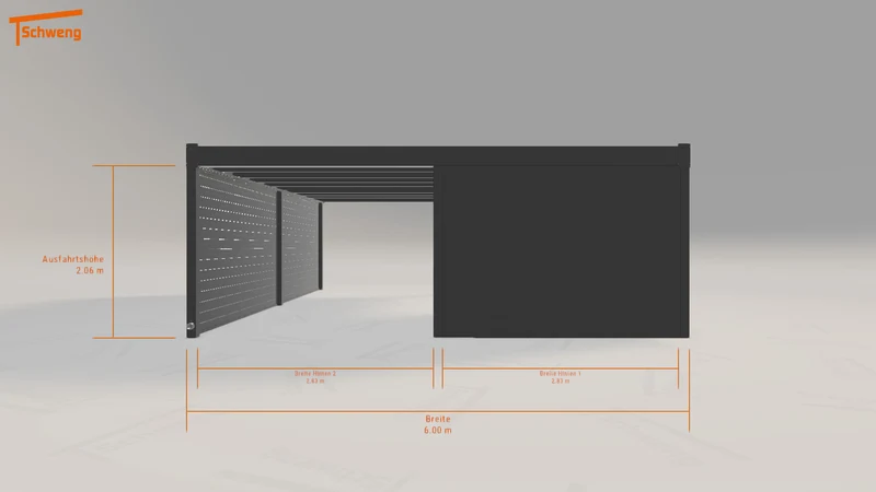 #DE Schweng Flachdachcarport C600+ (ID mjk7dj) #MTG