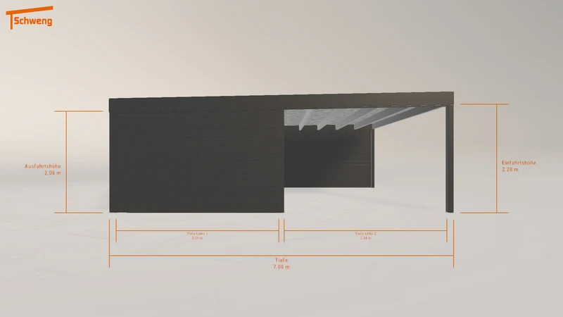 #DE Schweng Flachdachcarport C600+ (ID mjk7dj) #MTG