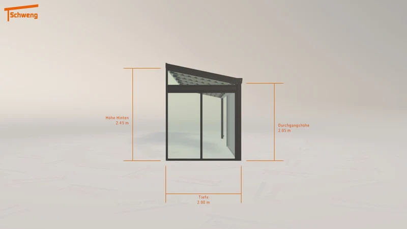 #DE Schweng Terrassenüberdachung S400 (ID ygmqpv)
