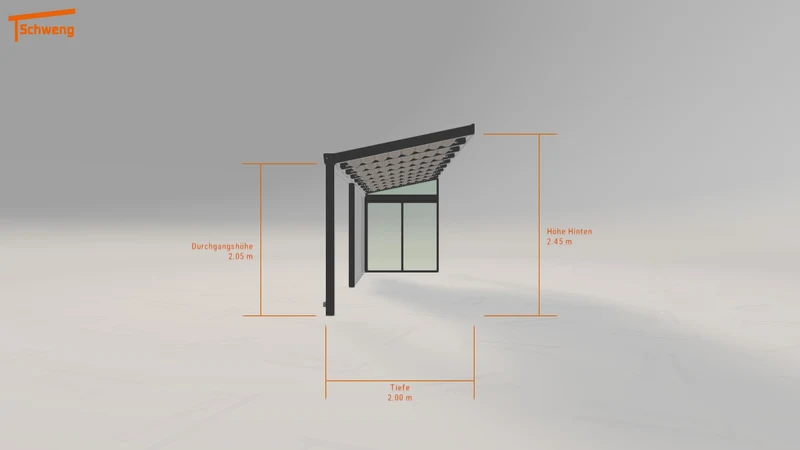 #DE Schweng Terrassenüberdachung S400 (ID ygmqpv)