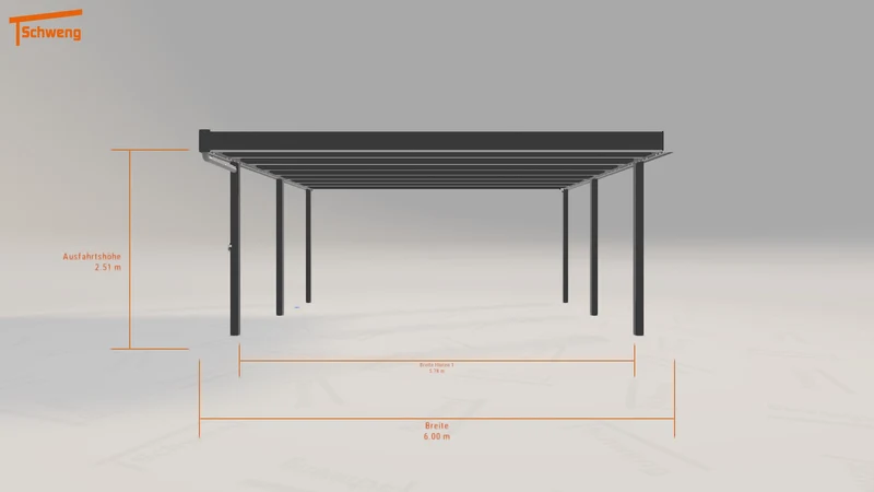 #AT Schweng Flachdachcarport C600+ (ID v4g58n) #MTG