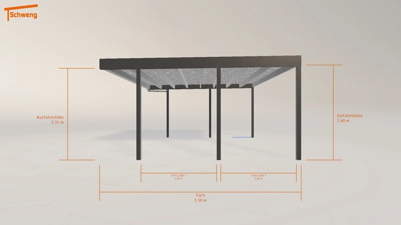 #AT Schweng Flachdachcarport C600+ (ID v4g58n) #MTG