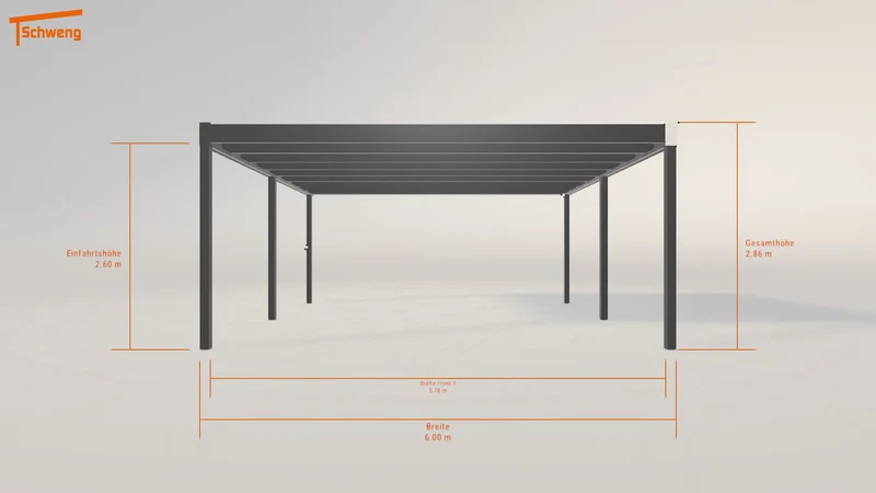 #AT Schweng Flachdachcarport C600+ (ID mjk5zr) #MTG