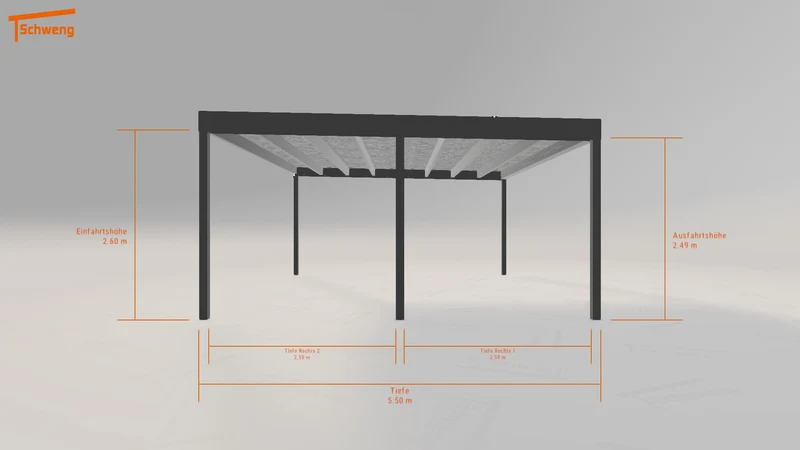 #AT Schweng Flachdachcarport C600+ (ID mjk5zr) #MTG