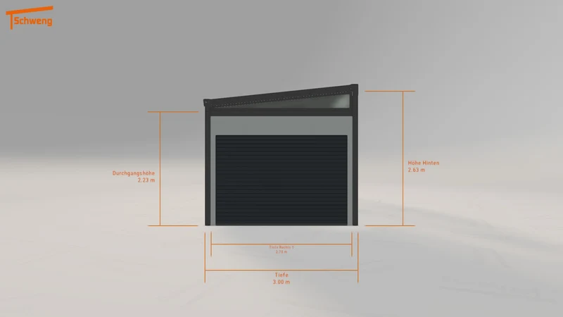 #DE Schweng Pultdachcarport S400 (ID 9w4nm3)