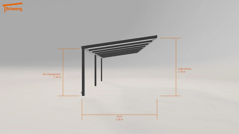 #DE Schweng Terrassenüberdachung S350 (ID rjxwgg)