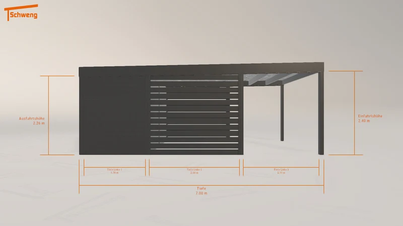 #DE Schweng Flachdachcarport C600+ (ID pb58n7) #MTG