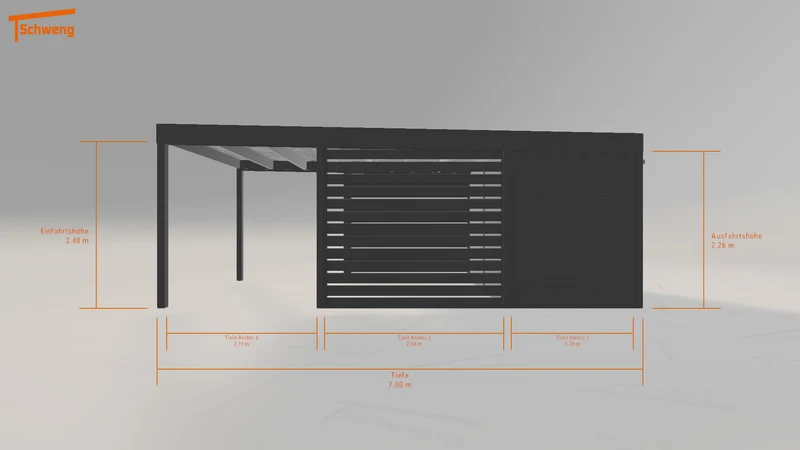#DE Schweng Flachdachcarport C600+ (ID pb58n7) #MTG