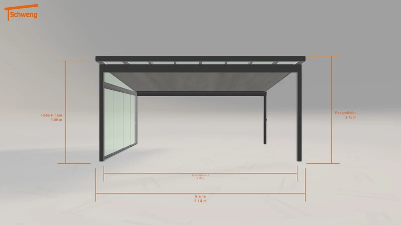 #AT Schweng Terrassenüberdachung S400 (ID 773qz2)