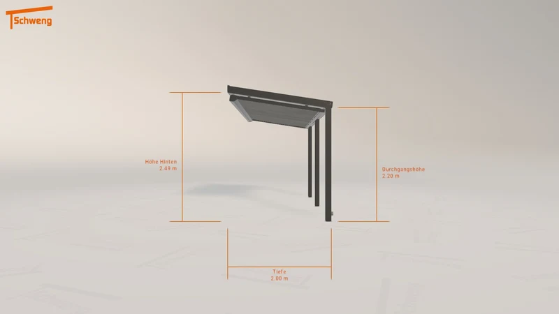 #DE Schweng Terrassenüberdachung S350 (ID qd7jmg)