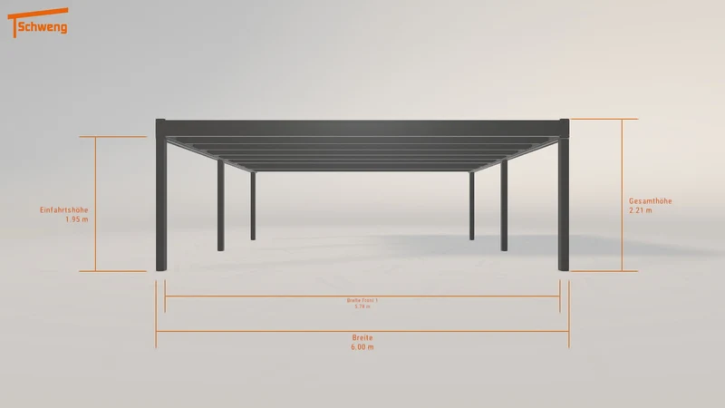 #CH Schweng Flachdachcarport C600+ (ID bkrznm)
