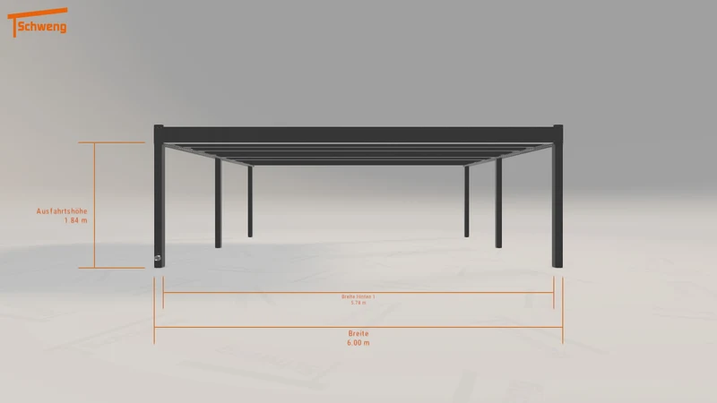 #CH Schweng Flachdachcarport C600+ (ID bkrznm)