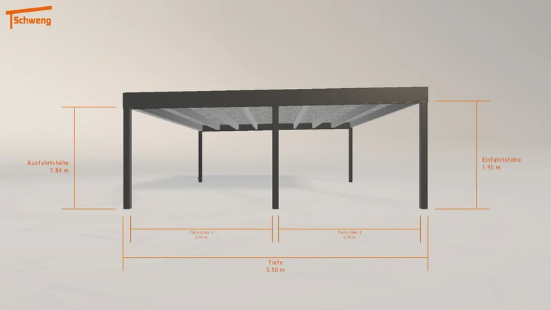 #CH Schweng Flachdachcarport C600+ (ID bkrznm)