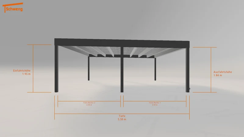 #CH Schweng Flachdachcarport C600+ (ID bkrznm)