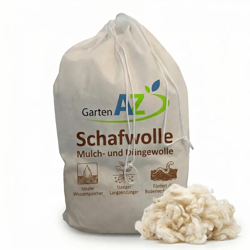 GartenAZ Düngewolle 1kg aus Schafwolle – Langzeitdünger & Mulch