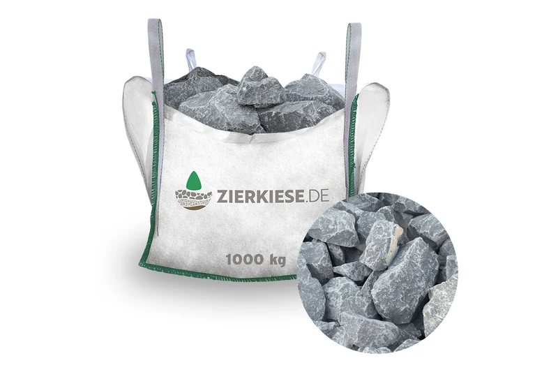 Mauersteine für Trockenmauer – Wasserbausteine Bruchsteine Basalt 10-40 cm