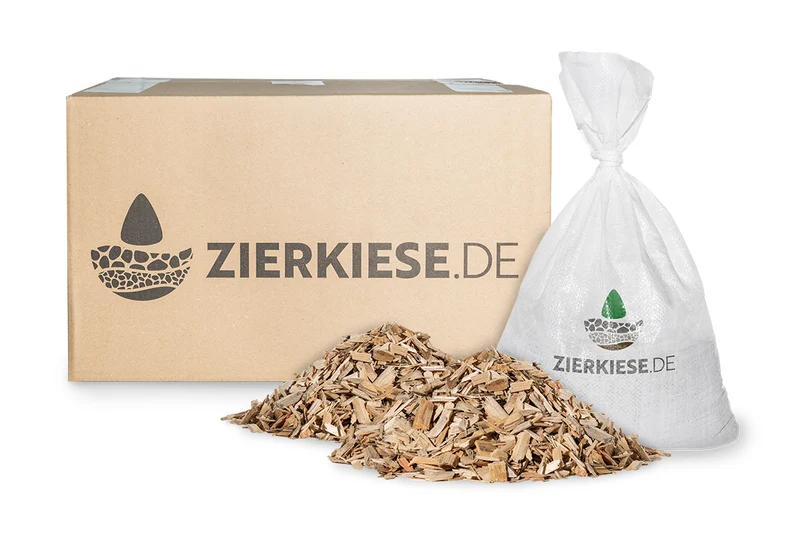Holzhackschnitzel für den Garten