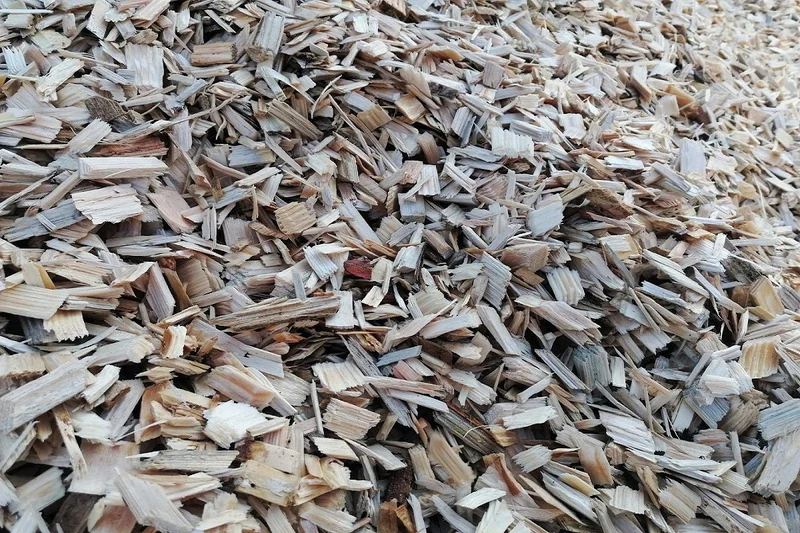 Holzhackschnitzel für den Garten