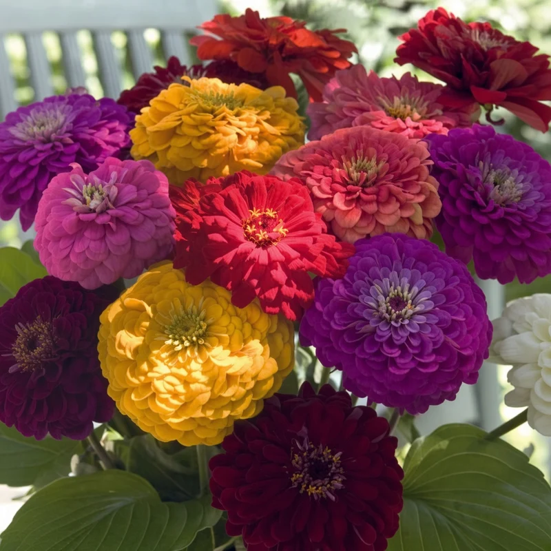 Zinnia Giant: Benary's Mix