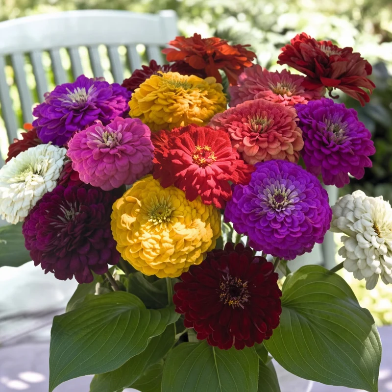 Zinnia Giant: Benary's Mix