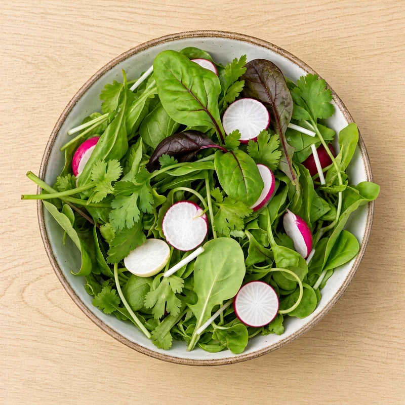 Organic Autumn Salad Garden