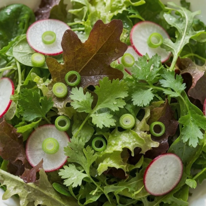 Organic Autumn Salad Garden