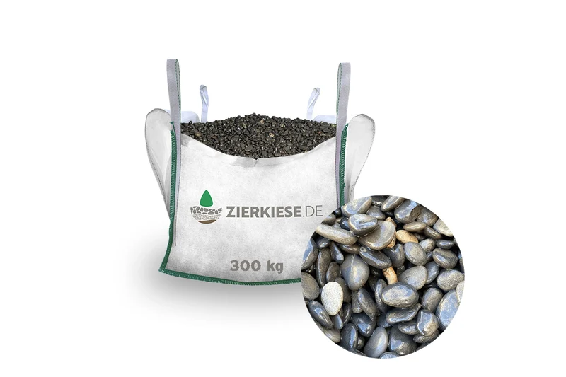 Rundkies Beach Pebbles black