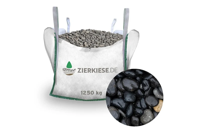 Rundkies Beach Pebbles black