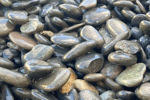Rundkies Beach Pebbles black