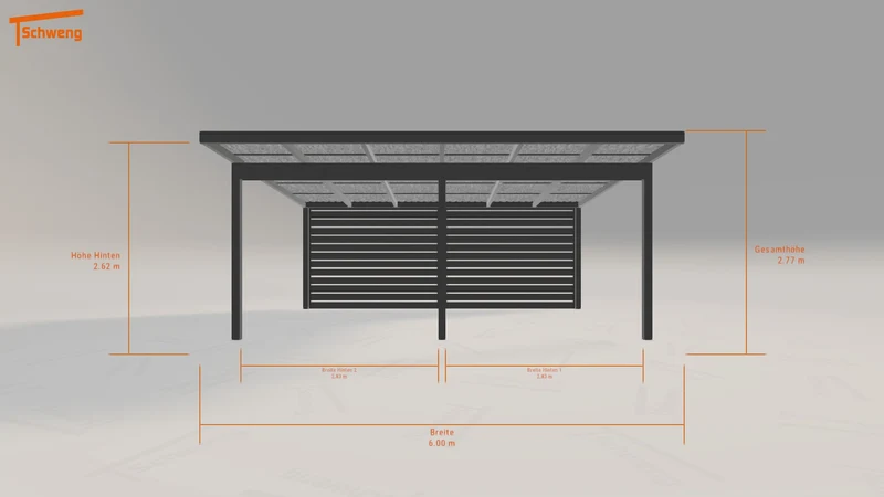 #DE Schweng Pultdachcarport S400 (ID pb49pb) #MTG