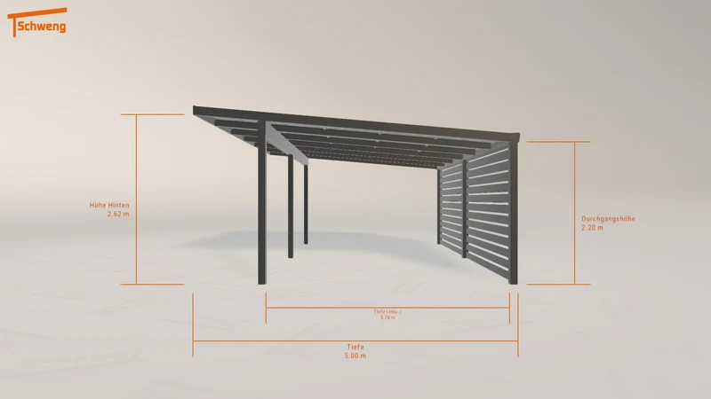 #DE Schweng Pultdachcarport S400 (ID pb49pb) #MTG