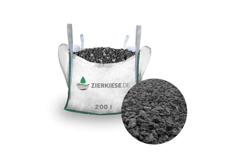 Lavamulch schwarz