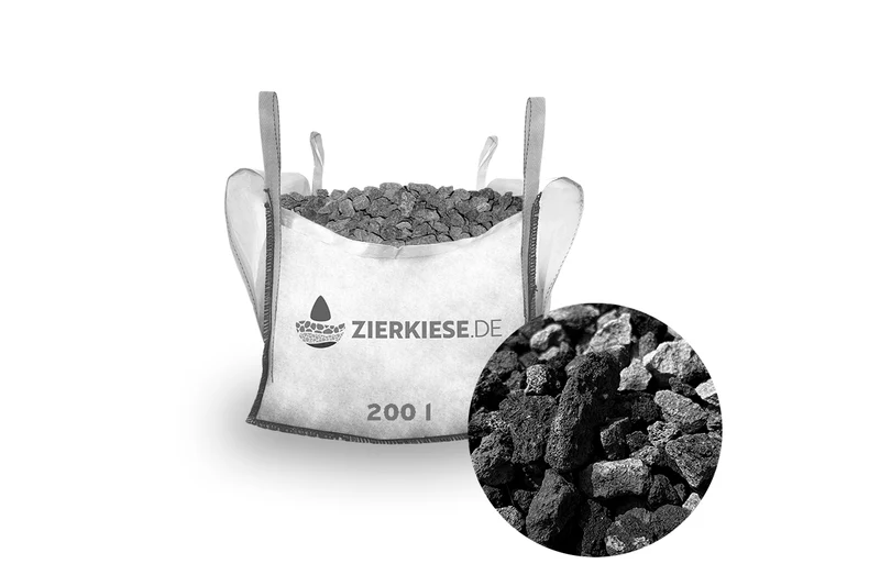Lavamulch schwarz