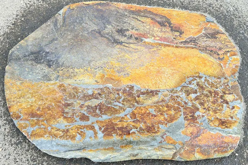 Trittstein Schiefer multicolor gespalten Step Stone