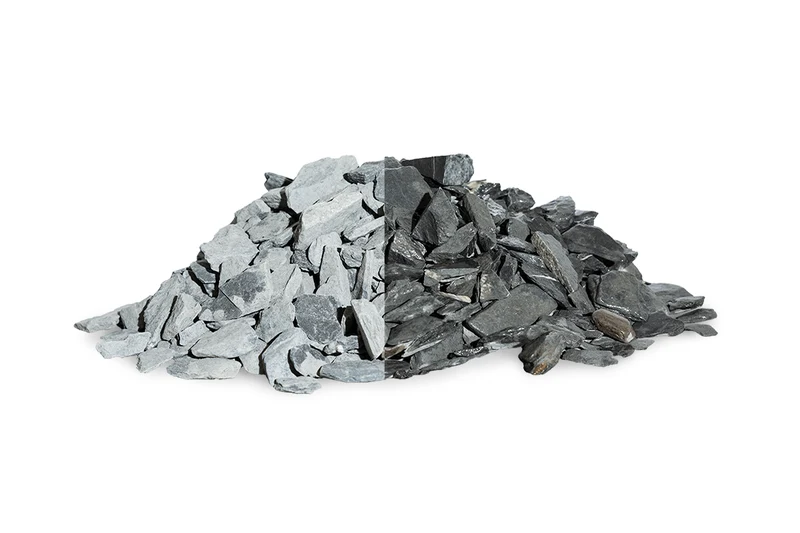 Canadian Slate Schiefersplitt schwarz anthrazit