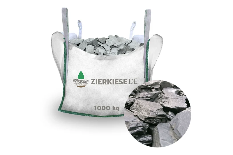 Canadian Slate Schiefersplitt schwarz anthrazit
