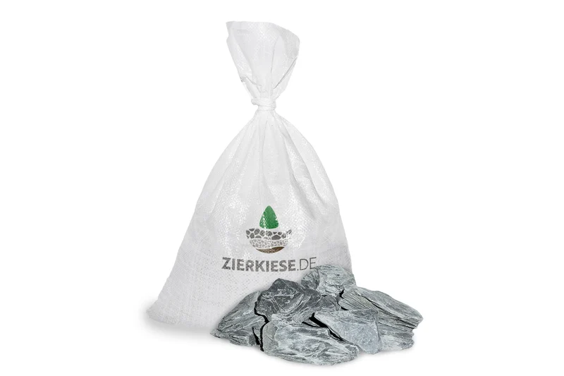 Canadian Slate Schiefersplitt schwarz anthrazit