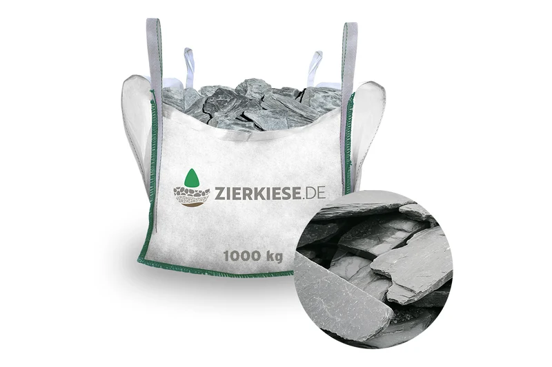 Canadian Slate Schiefersplitt schwarz anthrazit