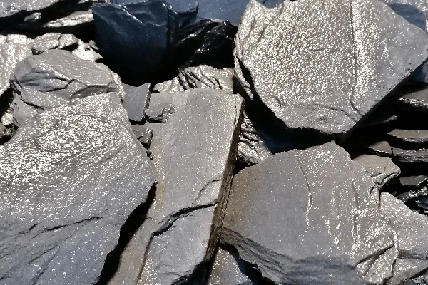 Canadian Slate Schiefersplitt schwarz anthrazit