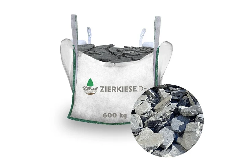 Canadian Slate Schiefersplitt schwarz anthrazit