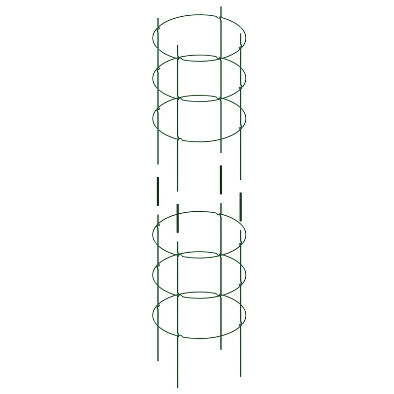 bellissa Rankgitter Verbinder für Staudenstütze FALTER (4er Set); L 13x B 1 x H 15 cm, Pulver besch., 1.5 mm verz.