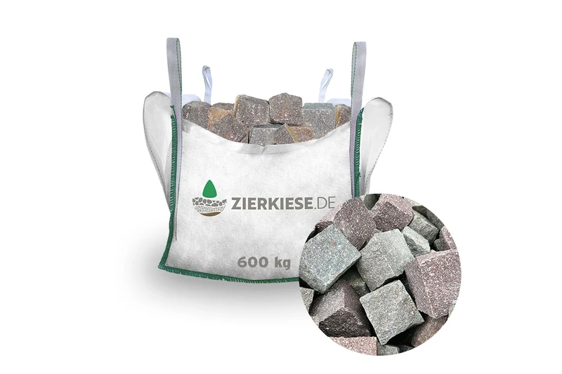 Porphyr Kopfsteinpflaster gespalten