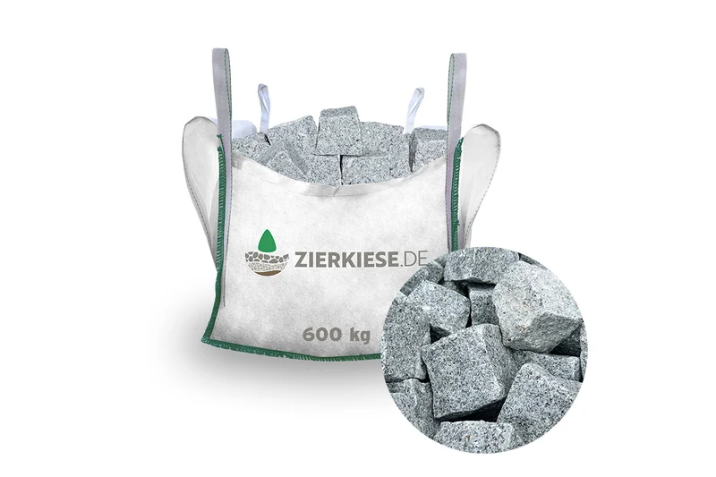 Granit Kopfsteinpflaster gespalten