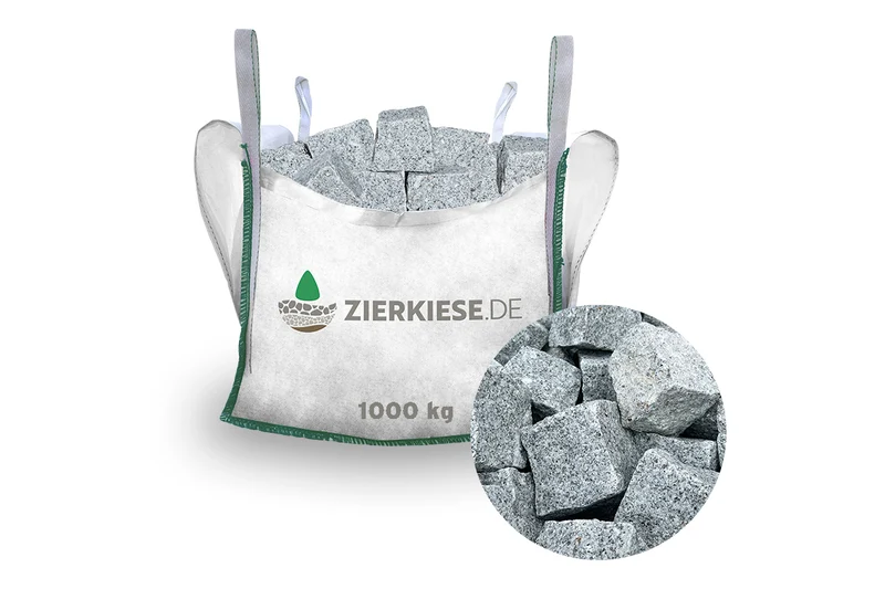 Granit Kopfsteinpflaster gespalten