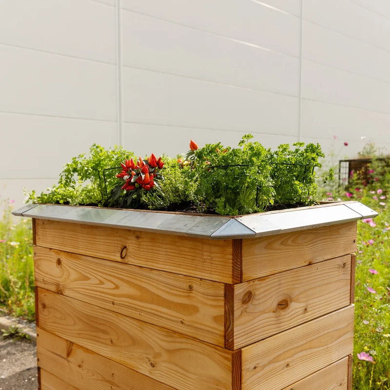 bellissa Schneckenblech für Hochbeete L verzinkt, Länge 95 cm