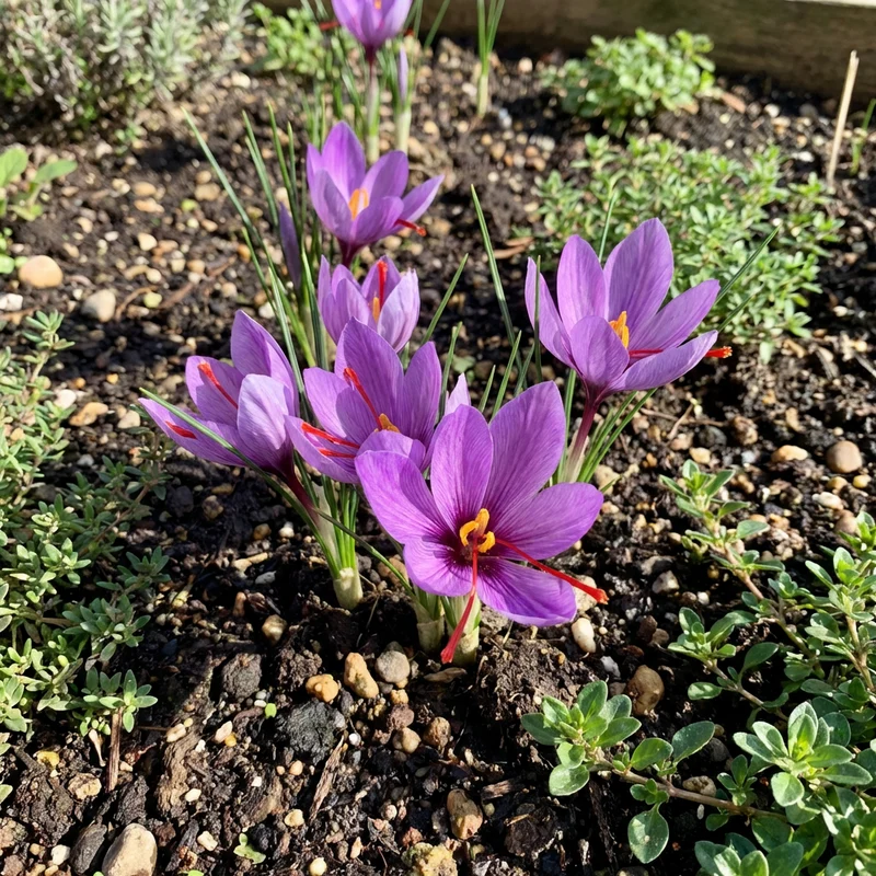 Heirloom Non-GMO Crocus Sativus Flower Seeds for Planting – Saffron-Producing Garden Blooms, High Germination
