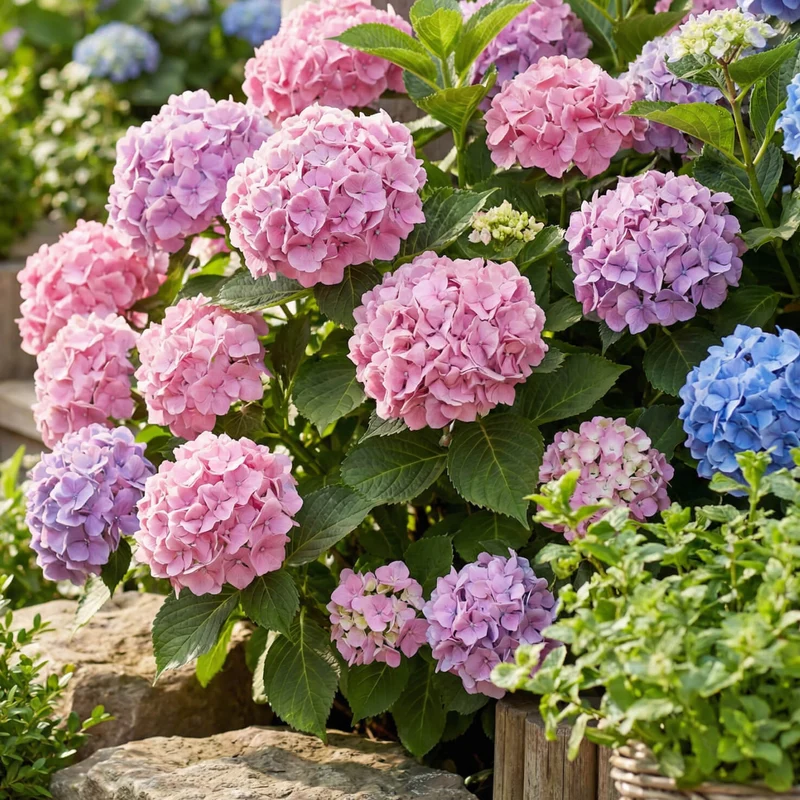 Ballhortensie 'Bouquet Rose'