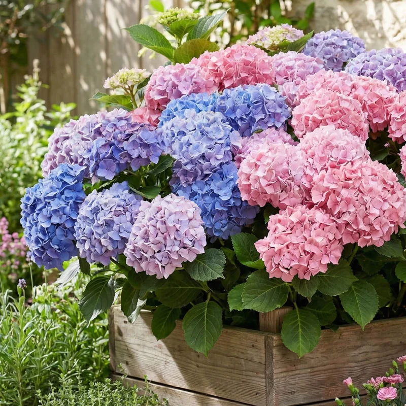 Ballhortensie 'Bouquet Rose'