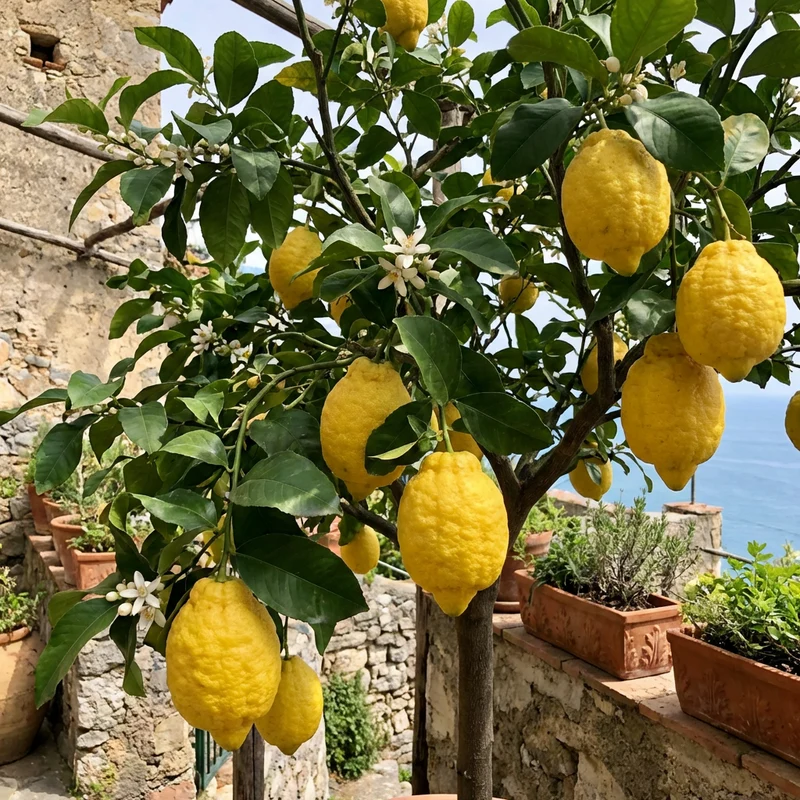 Amalfi Lemon Fruit Seeds for Planting (Citrus limon) – Heirloom Garden Variety